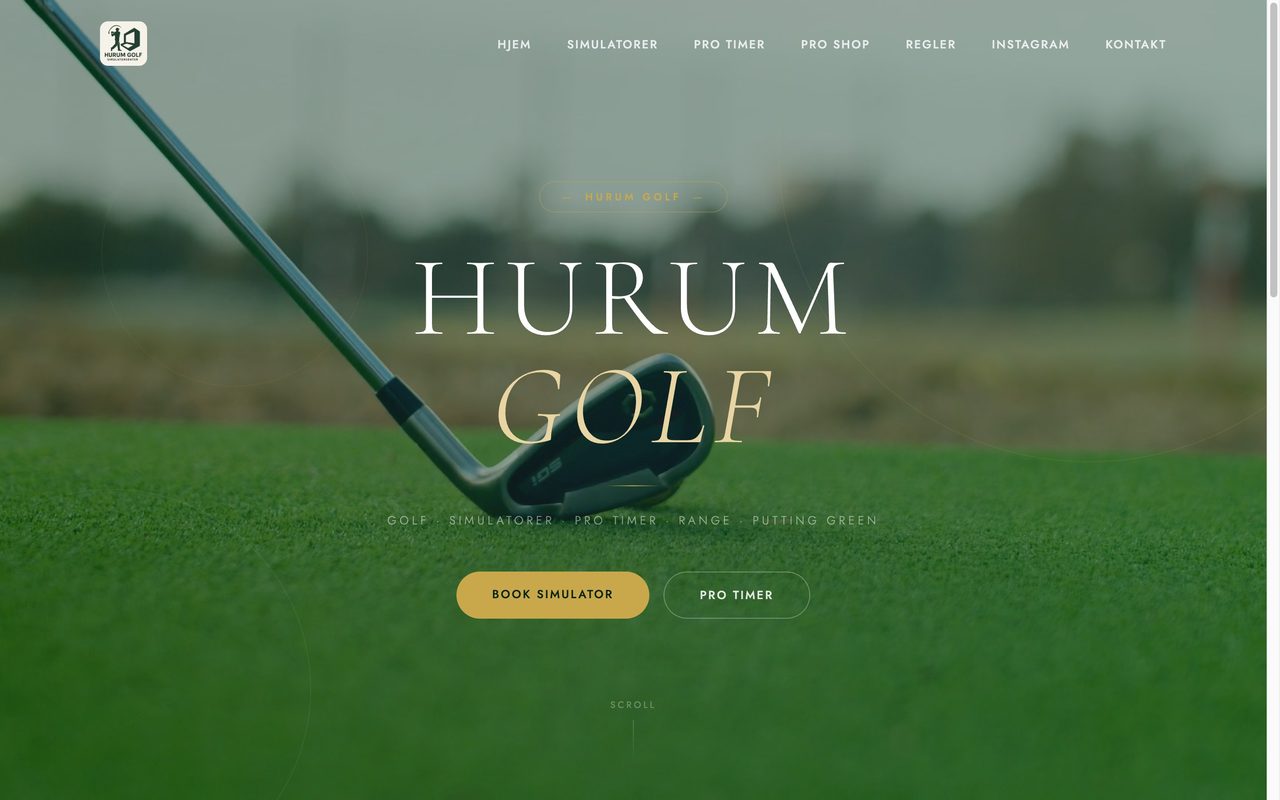 Forsiden til hurumgolf.no